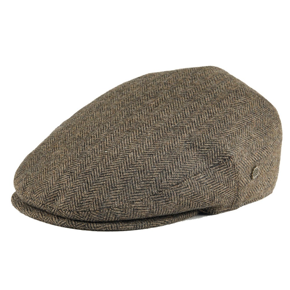 VOBOOM Men's Wool Blend Herringbone Ivy League Gatsby Cabbie Newsboy Hat.  New.